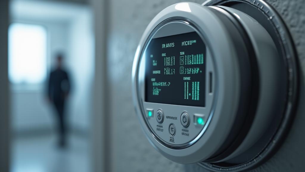 Nahaufnahme eines modernen Smart Meters